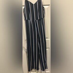Monteau Navy, White and Brown Jumpsuit
